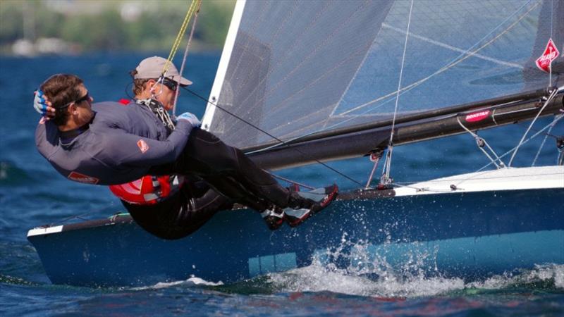 Mike Martin and Adam Lowry - 2019 World 5O5 Championship, Fremantle, Australia photo copyright 505 International Association taken at Fremantle Sailing Club and featuring the 505 class