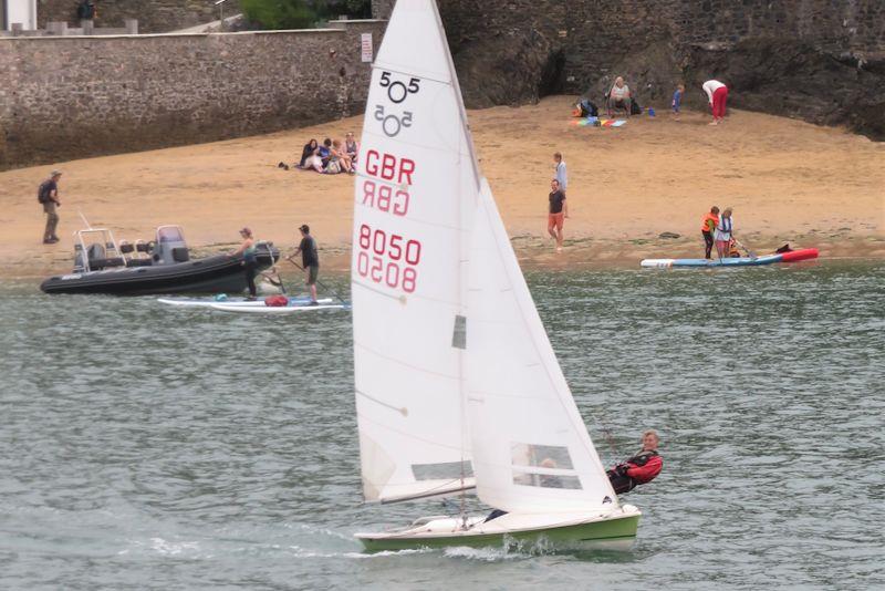 Salcombe YC Bucket and Spade Series race 3 photo copyright Malcolm Mackley taken at Salcombe Yacht Club and featuring the 505 class