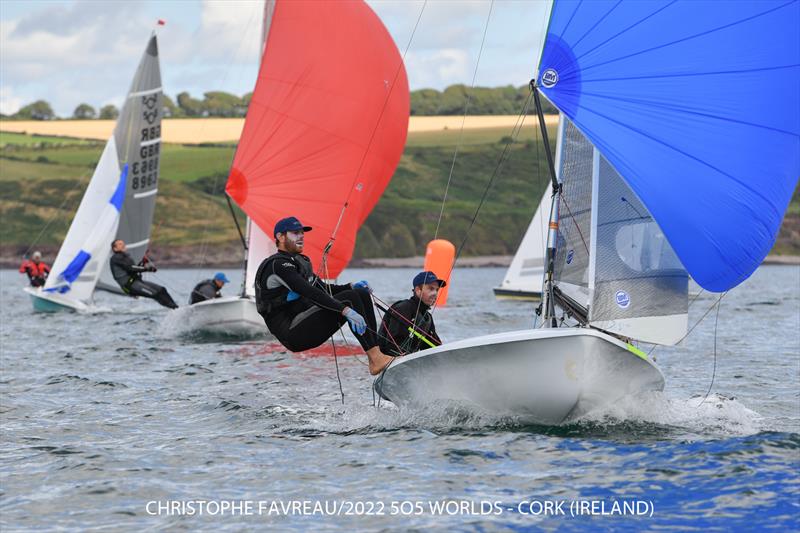 Peter Nicholas and Luke Payne on day 1 of the 505 Pre-Worlds at Crosshaven Day 1 - photo © Christophe Favreau / www.christophefavreau.com