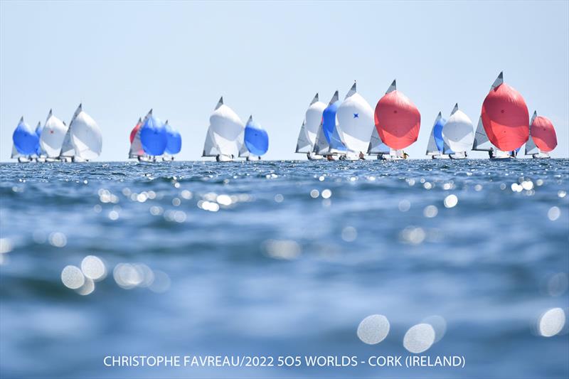 505 Pre-Worlds at Crosshaven Day 2 photo copyright Christophe Favreau / www.christophefavreau.com taken at Royal Cork Yacht Club and featuring the 505 class