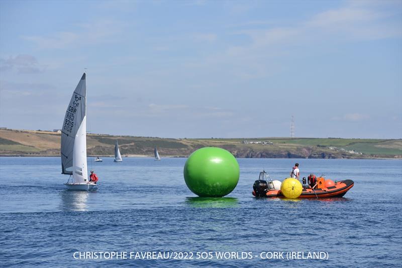 505 Worlds at Crosshaven Day 2 photo copyright Christophe Favreau / www.christophefavreau.com taken at Royal Cork Yacht Club and featuring the 505 class