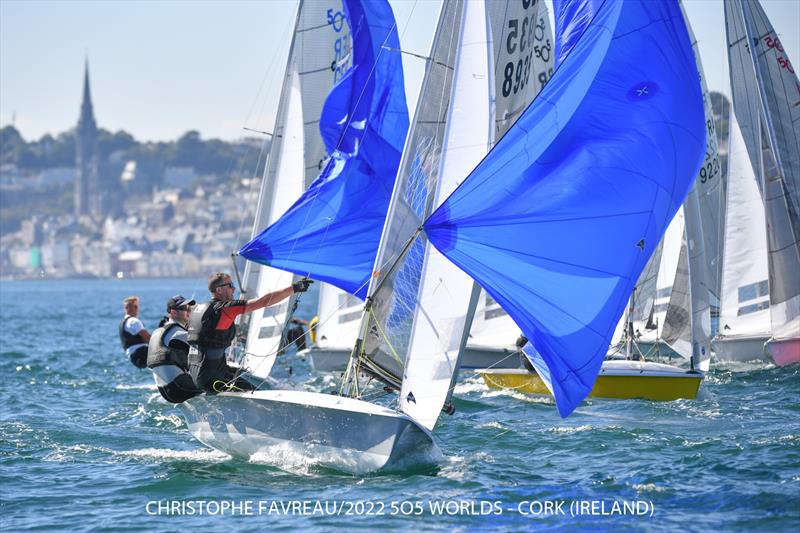 It looked promising for a while on 505 Worlds at Crosshaven Day 3 photo copyright Christophe Favreau / www.christophefavreau.com taken at Royal Cork Yacht Club and featuring the 505 class