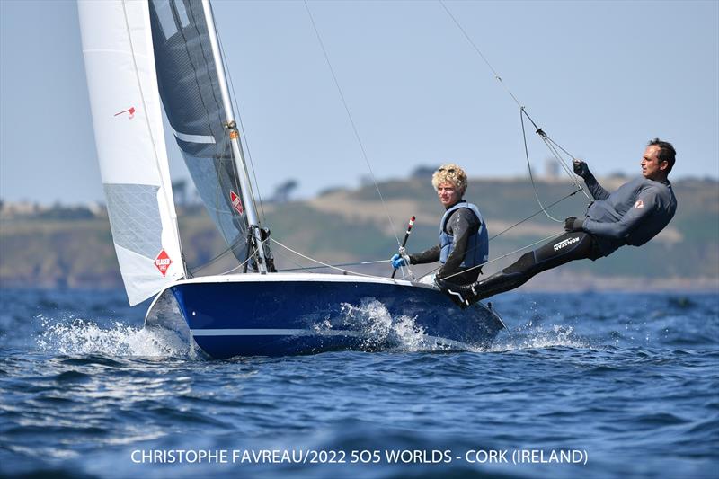 Finally some breeze on day 5 of the 505 Worlds at Crosshaven photo copyright Christophe Favreau / www.christophefavreau.com taken at Royal Cork Yacht Club and featuring the 505 class