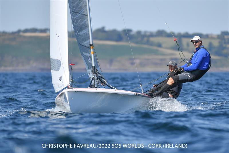 Finally some breeze on day 5 of the 505 Worlds at Crosshaven photo copyright Christophe Favreau / www.christophefavreau.com taken at Royal Cork Yacht Club and featuring the 505 class