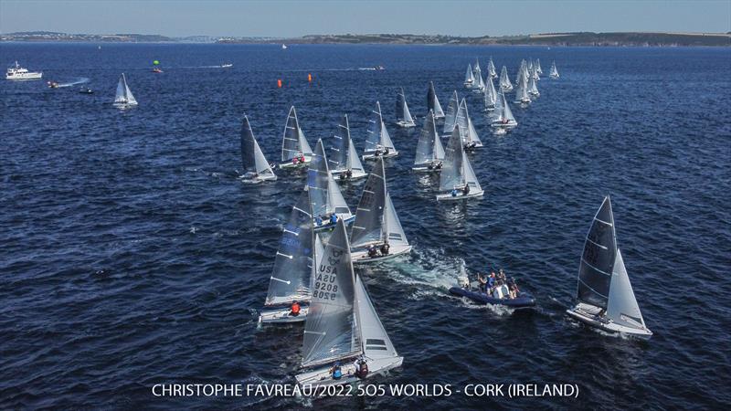 2022 505 World Championship day 6 photo copyright Christophe Favreau / 2022 505 Worlds taken at Royal Cork Yacht Club and featuring the 505 class