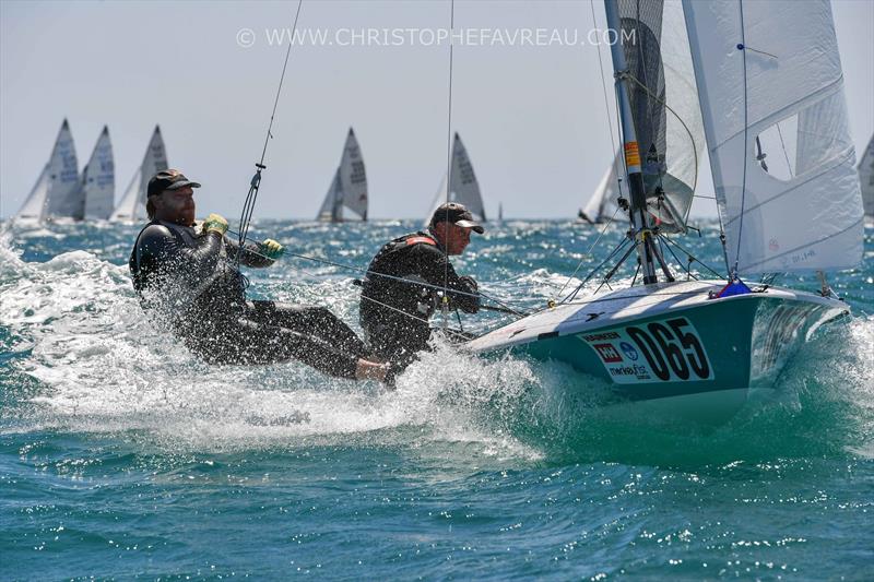 Mal Higgins and Jesse Mitton win the Harken 505 Australian Championships photo copyright Christophe Favreau taken at Fremantle Sailing Club and featuring the 505 class