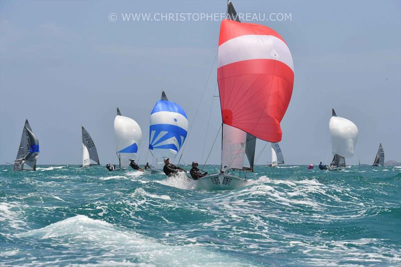 505 Euro Cup Series Leg 1 at La Rochelle photo copyright Christophe Favreau / www.christophefavreau.com taken at La Rochelle Nautique and featuring the 505 class