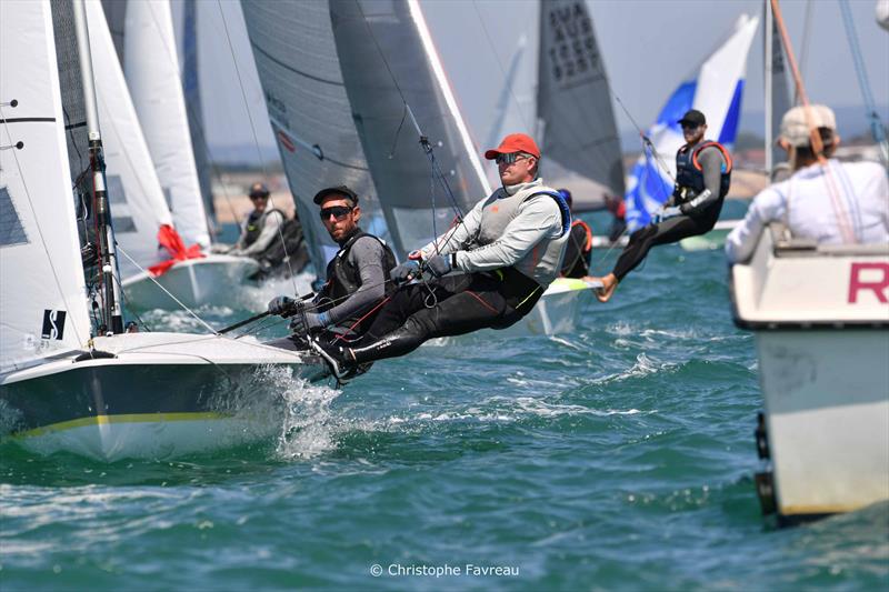 2026 505 Worlds at Hayling Island Day 5 photo copyright Christophe Favreau / www.christophefavreau.com taken at Hayling Island Sailing Club and featuring the 505 class