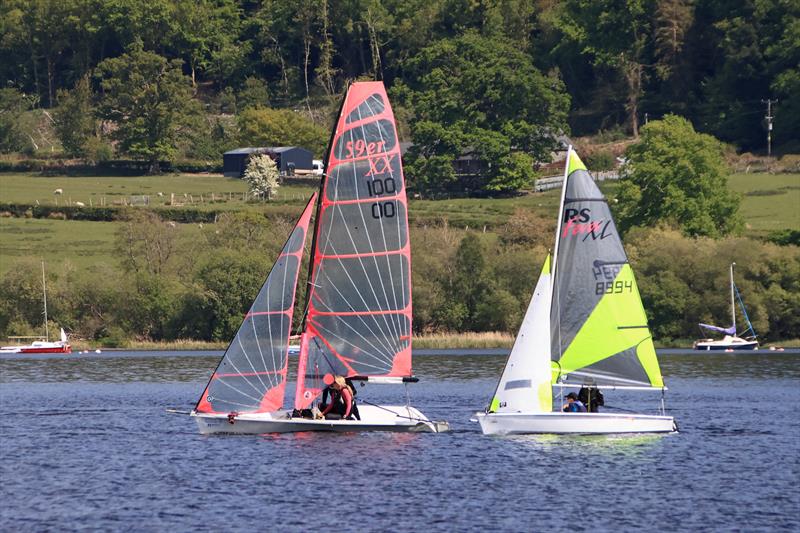 Asymmetric open meeting at Bala photo copyright John Hunter taken at Bala Sailing Club and featuring the 59er class