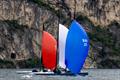 Close racing at the finish to Race 3 - 5.5 Metre Alpen Cup 2024