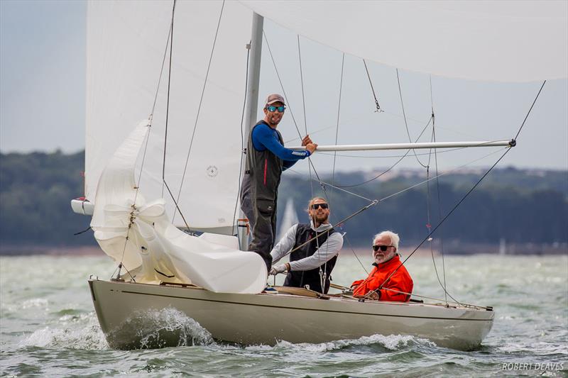 Volpina at the Scandinavian Gold Cup 2018 photo copyright Robert Deaves taken at Royal Yacht Squadron and featuring the 5.5m class