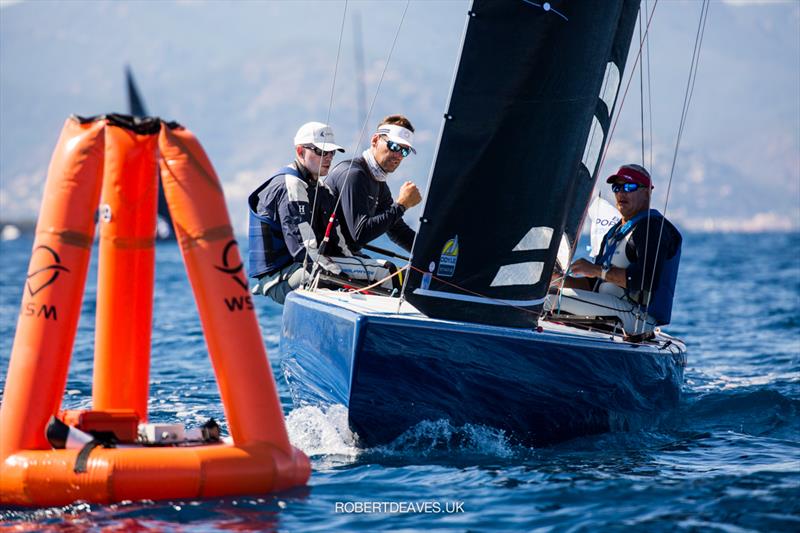 Aspire on day 2 of the 2021 5.5 Metre French Open in Cannes photo copyright Robert Deaves taken at Yacht Club de Cannes and featuring the 5.5m class