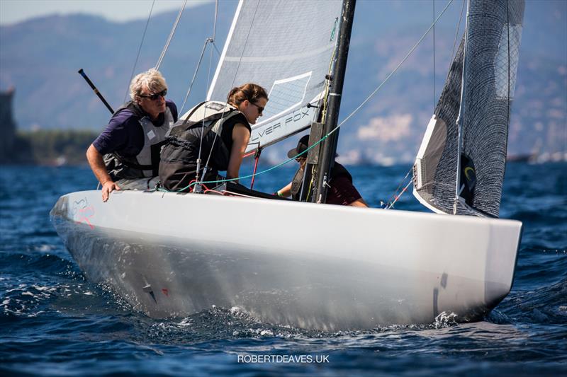Silver Fox on day 2 of the 2021 5.5 Metre French Open in Cannes - photo © Robert Deaves