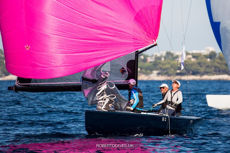 Pungin on day 2 of the 2021 5.5 Metre French Open in Cannes photo copyright Robert Deaves taken at Yacht Club de Cannes and featuring the 5.5m class