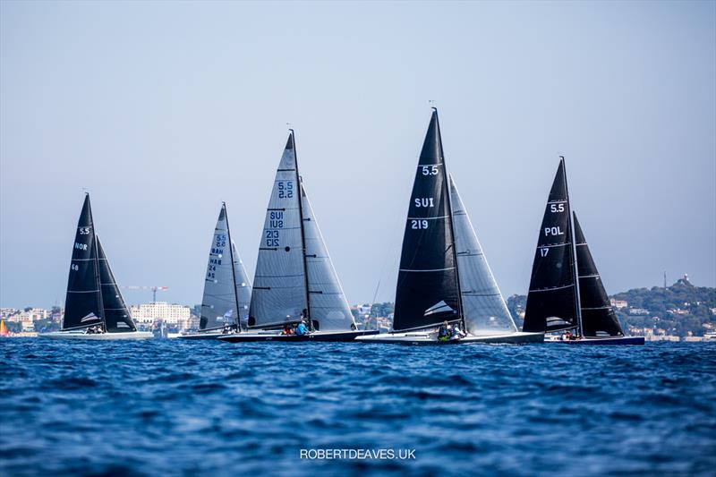 Race 10 at the 2021 5.5 Metre French Open in Cannes photo copyright Robert Deaves taken at Yacht Club de Cannes and featuring the 5.5m class