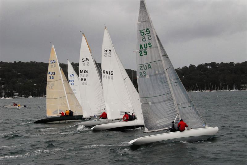 Start on Day 2 - 2018 Int. 5.5m Australian Championship photo copyright Tannis McDonal taken at Royal Prince Alfred Yacht Club and featuring the 5.5m class