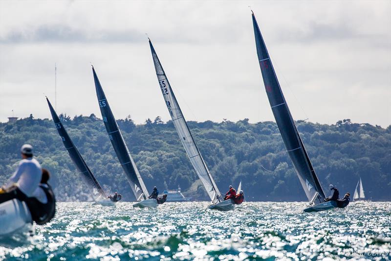 Race 3  - 2018 5.5 Metre World Championship photo copyright Robert Deaves taken at Royal Yacht Squadron and featuring the 5.5m class