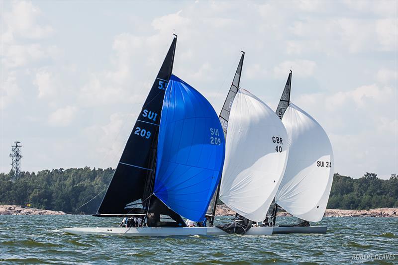 Downwind Race 1 - 2019 Scandinavian Gold Cup photo copyright Robert Deaves taken at  and featuring the 5.5m class