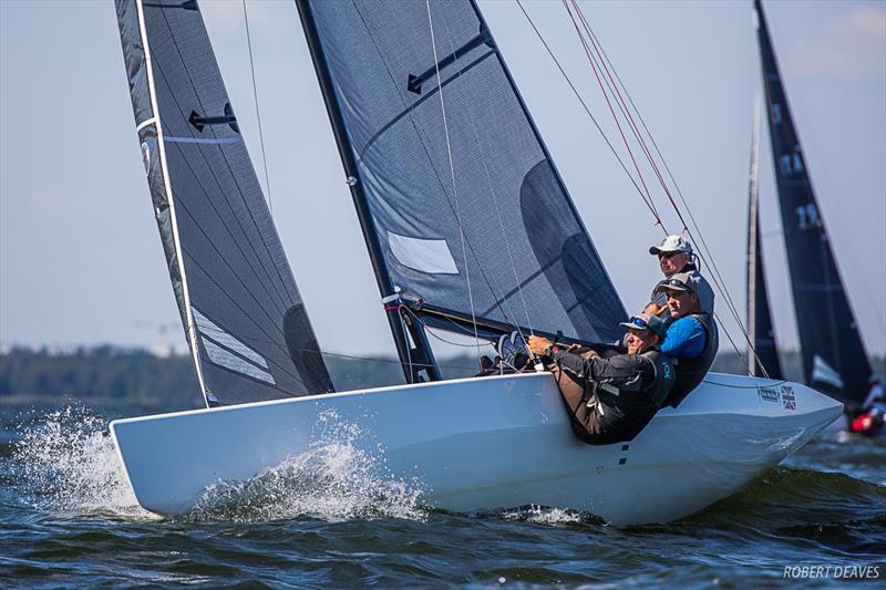 Girls On Film (GBR 40, Peter Morton, Ben Cornish, Sam Haines) - 2019 Scandinavian Gold Cup photo copyright Robert Deaves taken at  and featuring the 5.5m class