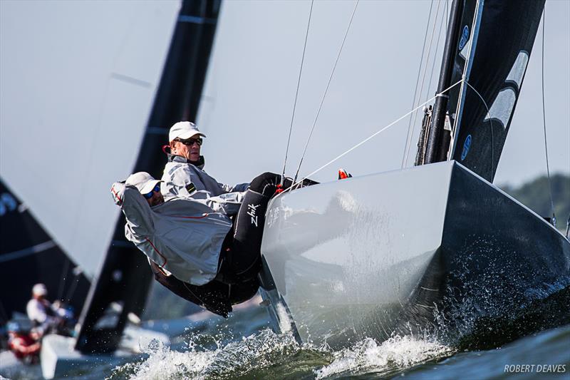 Artemis XIV (NOR 57, Kristian Nergaard, Johan Barne, Trond Solli-Sæther) - 2019 Scandinavian Gold Cup photo copyright Robert Deaves taken at Nyländska Jaktklubben and featuring the 5.5m class