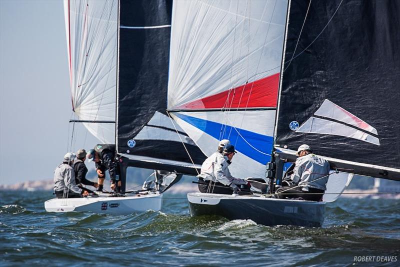 Close on the downwind - 2019 Scandinavian Gold Cup - photo © Robert Deaves