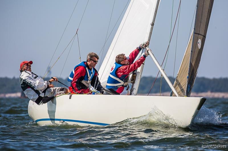 Zorina (FIN 38, Esko Rechardt, Michael Volontis, Janne Mäkinen) - 2019 Scandinavian Gold Cup photo copyright Robert Deaves taken at  and featuring the 5.5m class