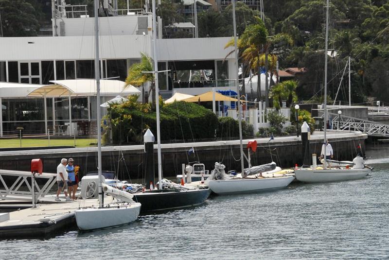 5.5 Metres lined up at RPAYC ready to race - 5.5 Metre World Championship photo copyright Martin Cross taken at Royal Prince Alfred Yacht Club and featuring the 5.5m class