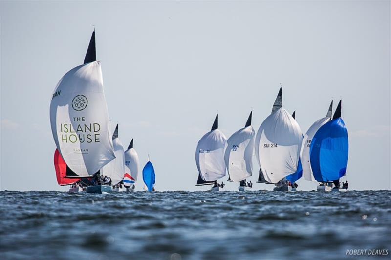 Racing at the 2019 World Championship in Helsinki photo copyright Robert Deaves taken at  and featuring the 5.5m class