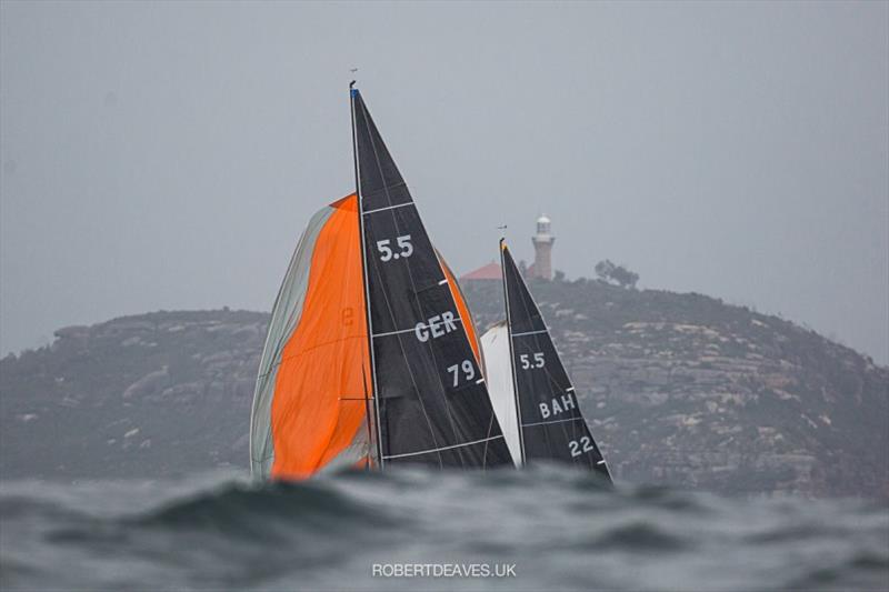 Downwind to Barrenjoey - 5.5 Metre Scandinavian Gold Cup 2020 - photo © Robert Deaves