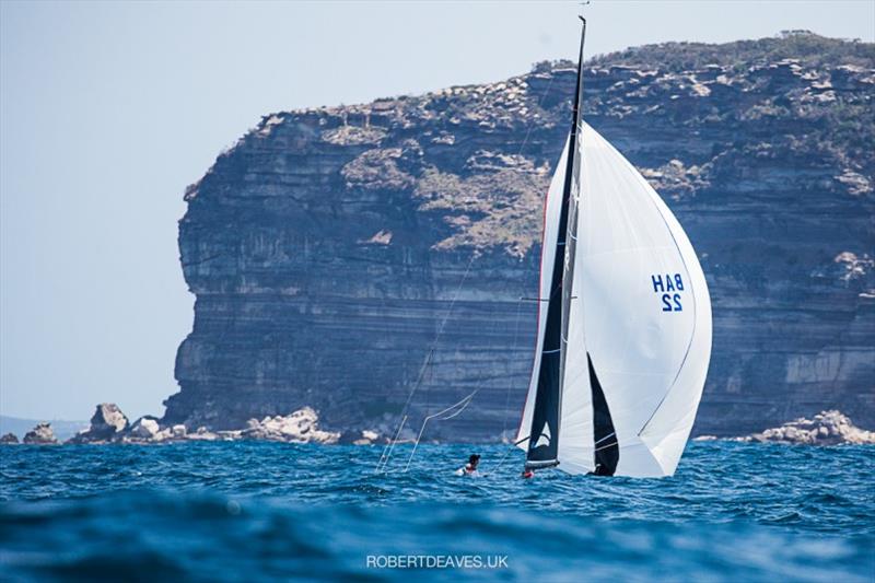 John B - 2020 International 5.5 Metre World Championship, day 5 photo copyright Robert Deaves taken at Royal Prince Alfred Yacht Club and featuring the 5.5m class