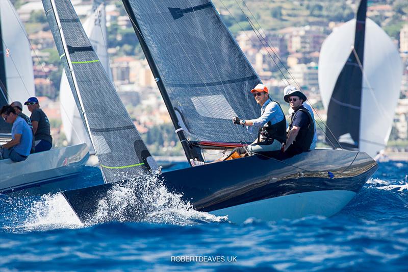 Magellan (AUT 26, Benjamin Von Stillfried, Christoph Donitz, Philip Farbowski) - 5.5 European Championship photo copyright Robert Deaves taken at Yacht Club Sanremo and featuring the 5.5m class