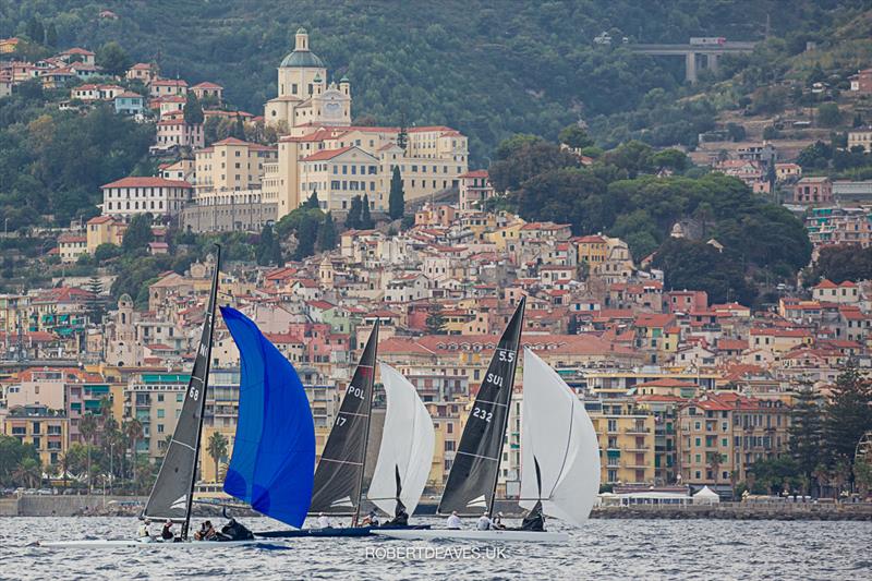 Sanremo - 5.5 European Championship photo copyright Robert Deaves taken at Yacht Club Sanremo and featuring the 5.5m class