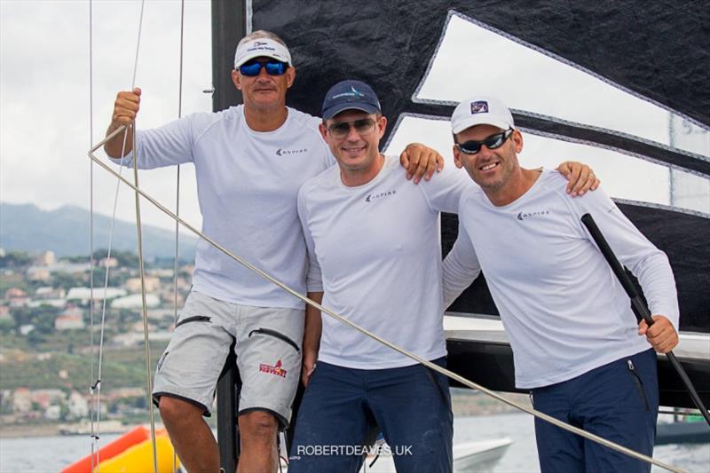 The team from Aspire - 2020 5.5 Metre European Championship photo copyright Robert Deaves taken at Yacht Club Sanremo and featuring the 5.5m class