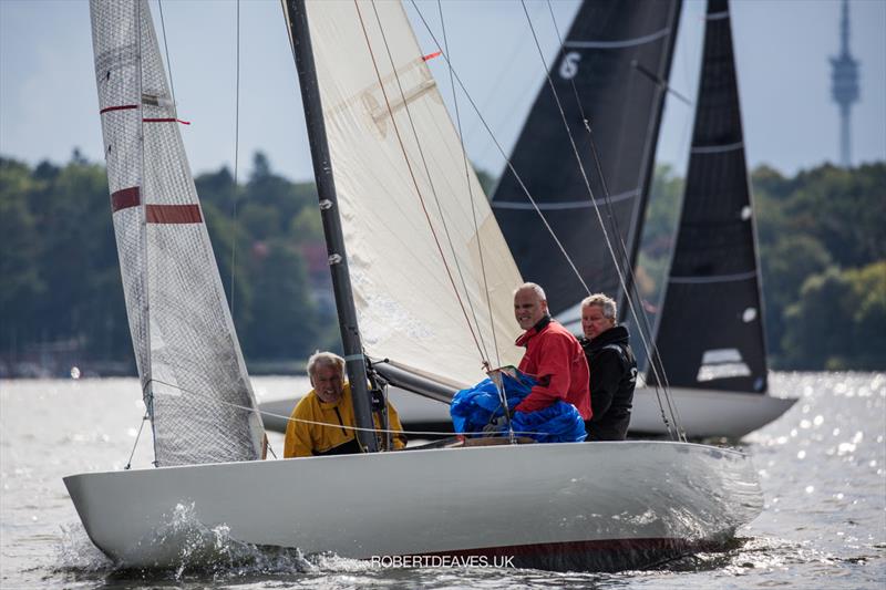 Paula on day 1 of the 5.5 Metre German Open in Berlin photo copyright Robert Deaves / www.robertdeaves.uk taken at Verein Seglerhaus am Wannsee and featuring the 5.5m class