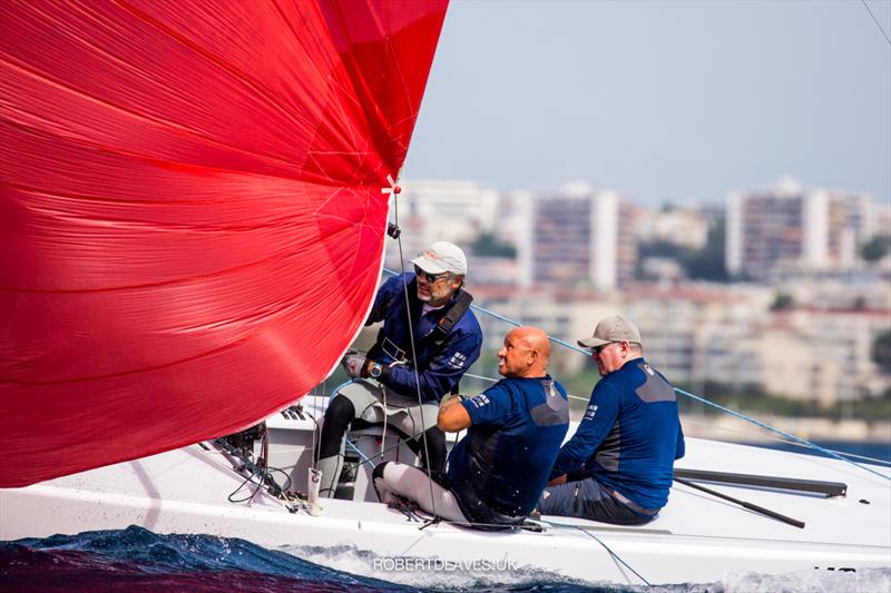 Momo on day 3 of the 2021 5.5 Metre French Open in Cannes photo copyright Robert Deaves taken at Yacht Club de Cannes and featuring the 5.5m class