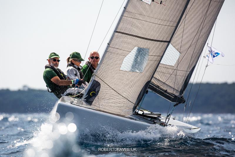 Enez C'las II on day 3 of the 2021 5.5 Metre French Open in Cannes photo copyright Robert Deaves taken at Yacht Club de Cannes and featuring the 5.5m class