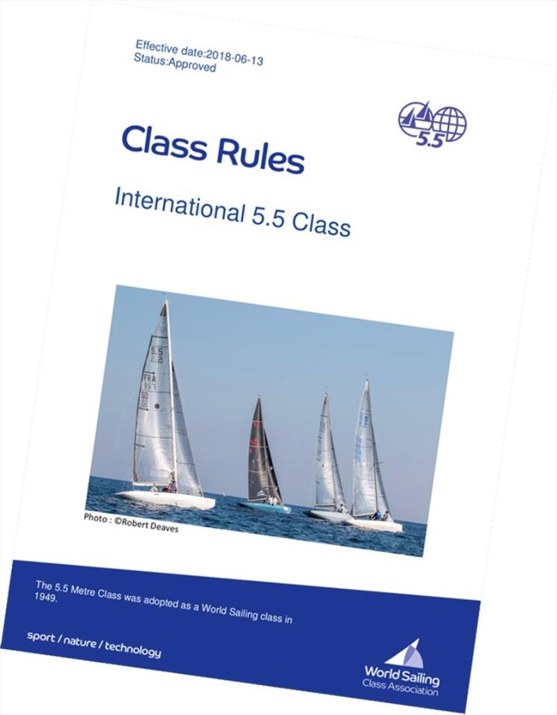 Class Rules photo copyright Robert Deaves taken at  and featuring the 5.5m class