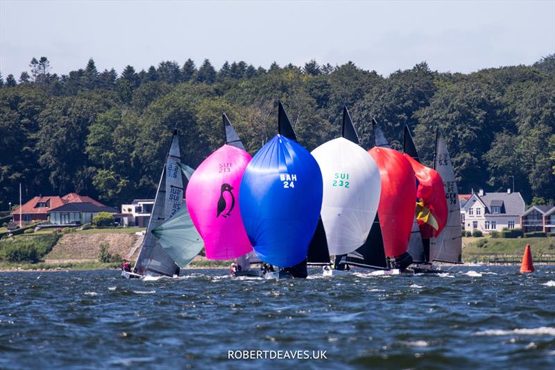 Close racing - 5.5 Metre German Open - Robbe & Berking Sterling Cup 2022 photo copyright Robert Deaves taken at Flensburger Segel-Club and featuring the 5.5m class
