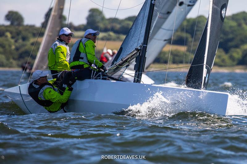 Winning team: Artemis (NOR 57,  Kristian Nergaard, Johan Barne, Christen Horn Johannessen photo copyright Robert Deaves taken at Flensburger Segel-Club and featuring the 5.5m class