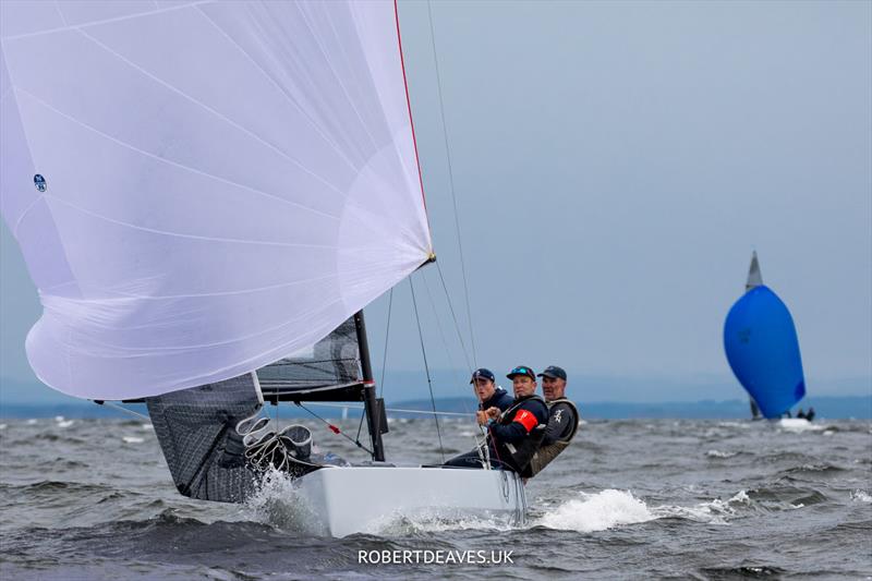 Jean Genie on day 1 of the 5.5 Metre Scandinavian Gold Cup photo copyright Robert Deaves / www.robertdeaves.uk taken at Flensburger Segel-Club and featuring the 5.5m class