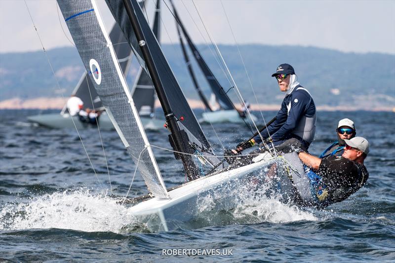 New Moon II - 5.5 World Championship 2022 - Day 1 photo copyright Robert Deaves taken at Hankø Yacht Club and featuring the 5.5m class