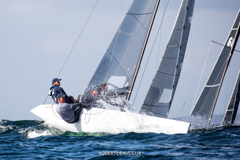 Jean Genie - 5.5 World Championship 2022 - Day 3 photo copyright Robert Deaves taken at Hankø Yacht Club and featuring the 5.5m class