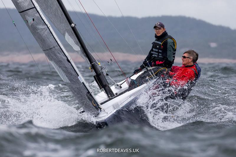 Forza del Destino - 5.5 World Championship 2022 - Day 3 photo copyright Robert Deaves taken at Hankø Yacht Club and featuring the 5.5m class