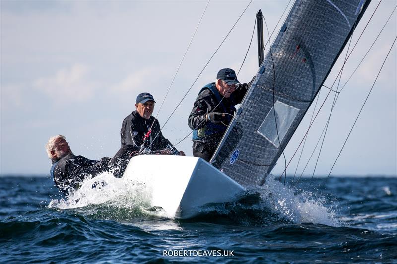 Ku-Ring-Gai 3 - 5.5 World Championship 2022 - Day 3 photo copyright Robert Deaves taken at Hankø Yacht Club and featuring the 5.5m class