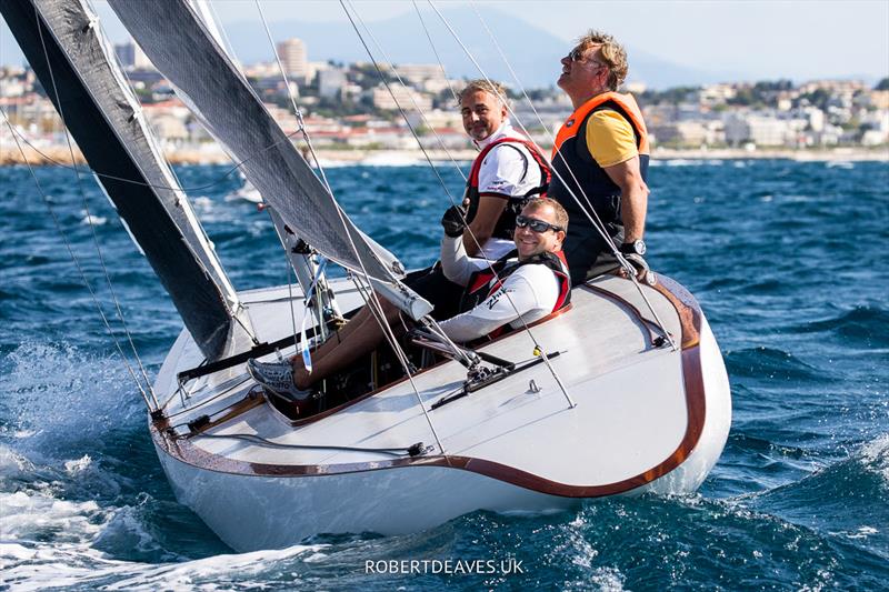 Alzira - 2022 5.5 Metre French Open at the Regates Royales in Cannes, Day 3 photo copyright Robert Deaves taken at Yacht Club de Cannes and featuring the 5.5m class