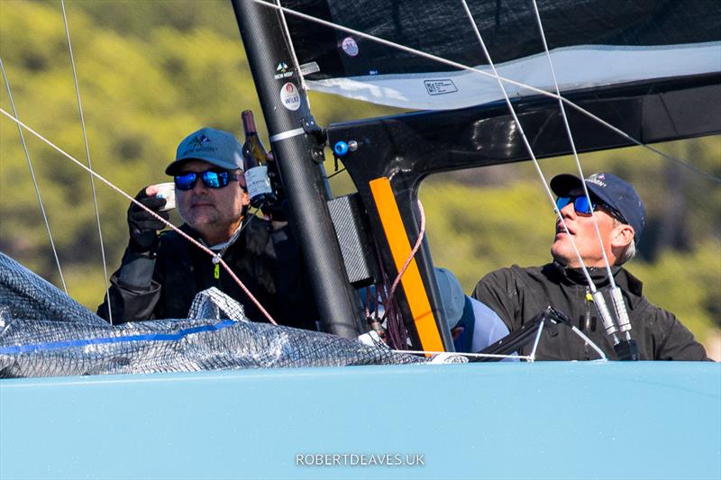 Cheers! - 2022 5.5 Metre French Open at the Regates Royales in Cannes photo copyright Robert Deaves taken at Yacht Club de Cannes and featuring the 5.5m class