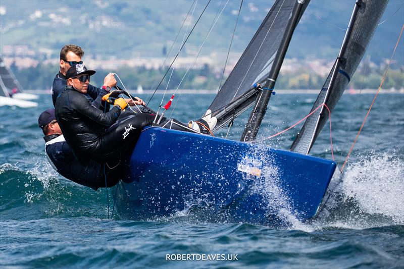 Aspire extends her lead - 5.5 Metre Alpen Cup 2023 photo copyright Robert Deaves taken at Circolo Vela Torbole and featuring the 5.5m class