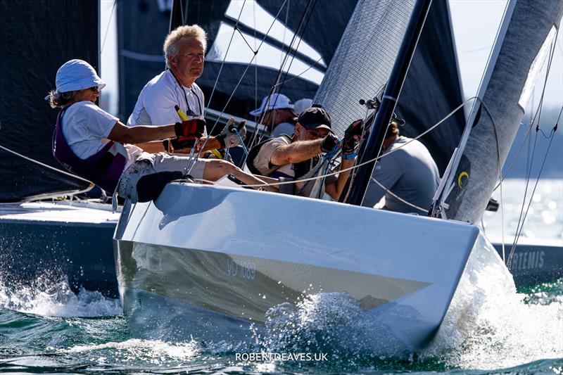 Dune on day 1 of the 5.5 Metre Swiss Open at Grandson - photo © Robert Deaves / www.robertdeaves.uk