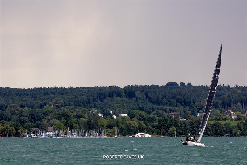 5.5 Metre German Open Day 1 - Melx III heads back to the club photo copyright Robert Deaves / www.robertdeaves.uk taken at Deutscher Touring Yacht Club and featuring the 5.5m class