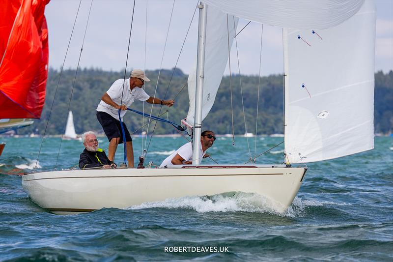 Volpina on 5.5 Metre German Open Day 2 photo copyright Robert Deaves taken at Deutscher Touring Yacht Club and featuring the 5.5m class